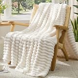 Vielit Cord Kuscheldecke Flauschig, Deko Sofa Decke, 150x200 XL Beige