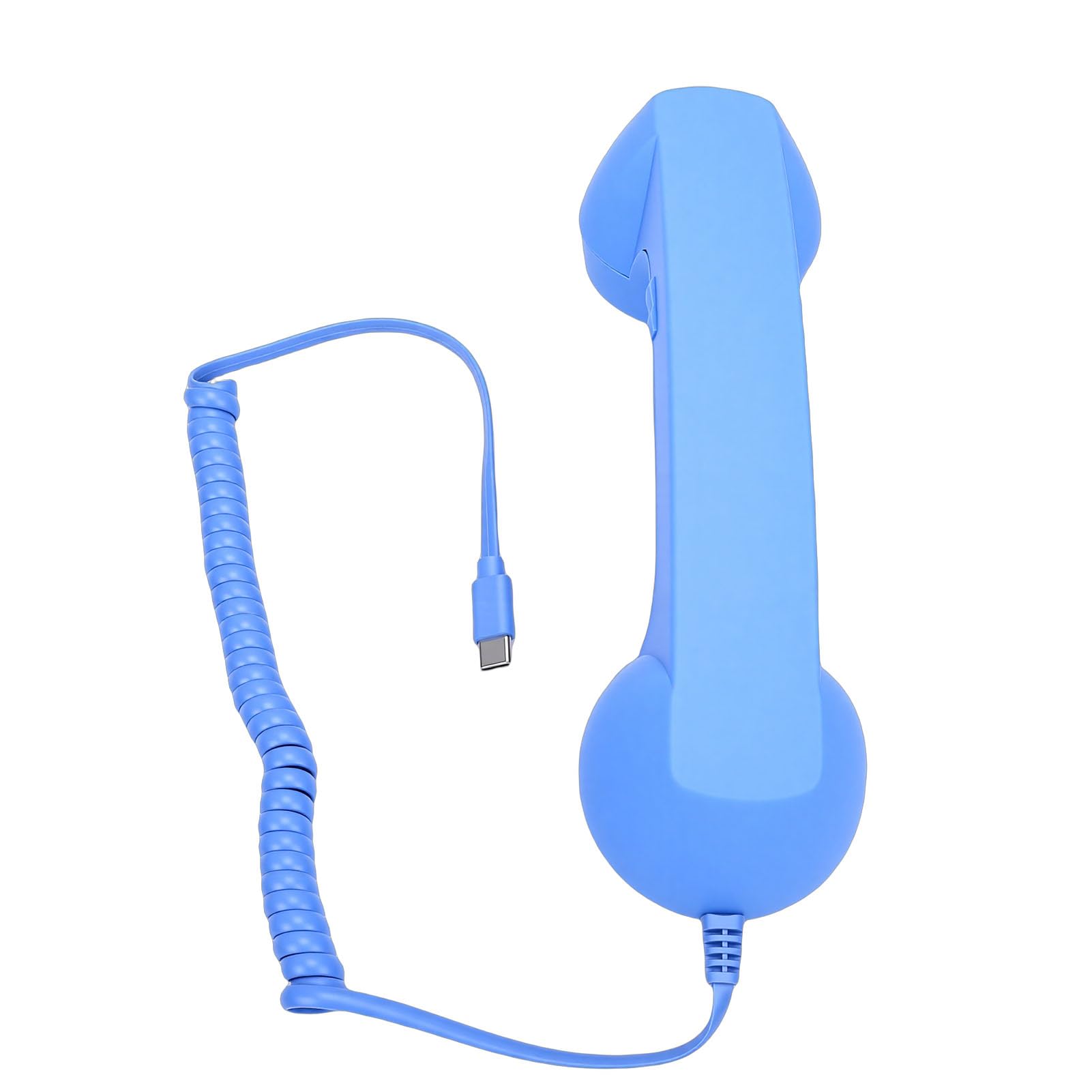 Auricular de Teléfono Retro USB C con Control de Volumen de Micrófono, Receptor de Teléfono Vintage con Cable, Accesorio de Móvil Reductor de Radiación de la Vieja (Black) — view 11