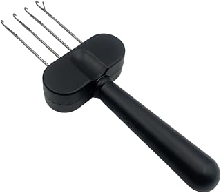 Cord Knitting Tool, Lightweight and Efficient Knitting Crochet Hook, Weaving Tool, 4 Hooks