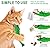 Idepet 2Pcs Interactive Cat Toys Kitten Catnip Toothbrush Chew Treat Toy 100% Natural Rubber Bite Resistance Lobster Shape Toys for Teeth Cleaning Dental Care