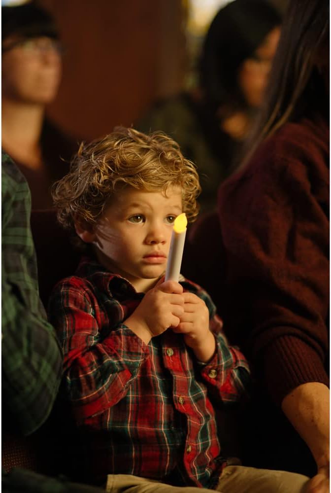 Concordia Supply SafeFlame LED Candlesticks - 6" (25-Pack) Handheld Battery Operated Candles w/Flickering Effect - Perfect for Church Services, Candlelight Vigils, and Special Events - (Amber) - Image 9