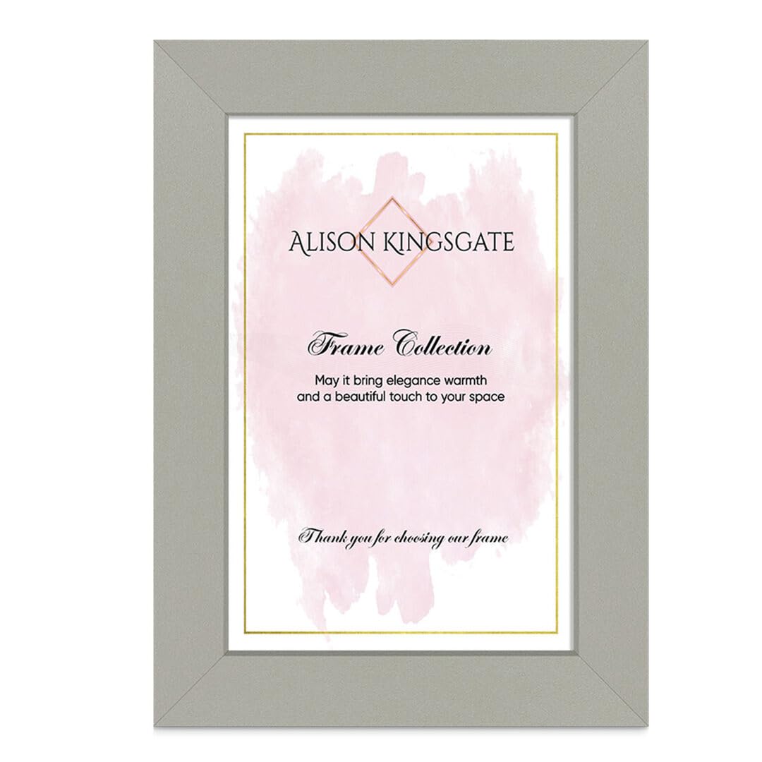Alison Kingsgate Modern Light Grey 12X10 Picture Frame for Photos