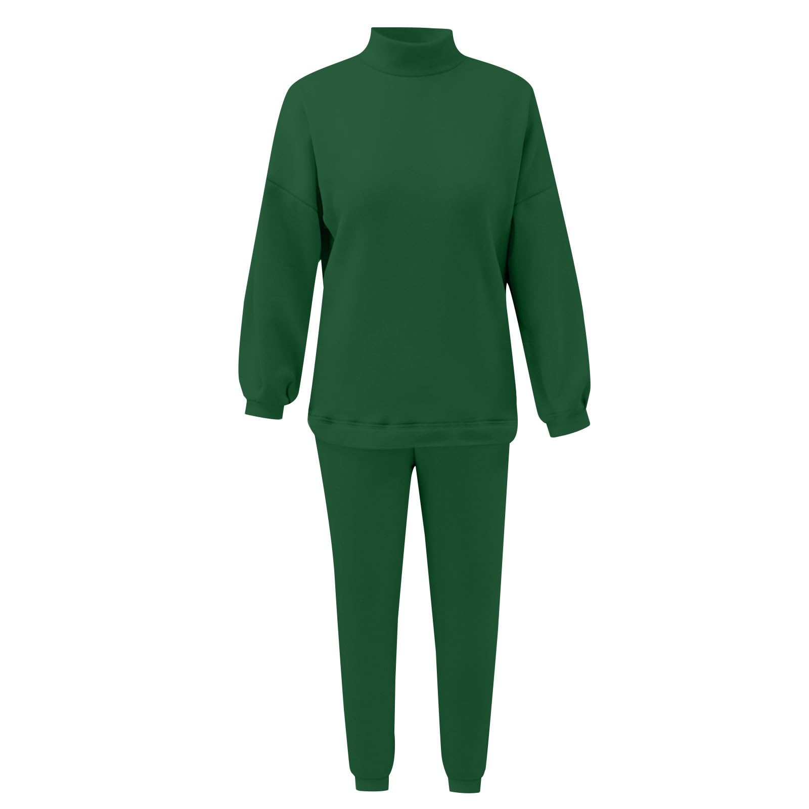 Tuta Da Ginnastica Donna 2 Pezzi Completi Sportiva Manica Lunga Girocollo Tuta Palestra Completo Da Ginnastica Elegante Set Top E Pantaloni a Gamba Larga Tute Per Jogging Yoga Fitness Da Casa Autunno