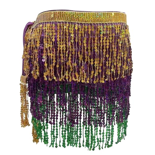 Jupe crayon scintillante avec finitions pailletées et style bohème
