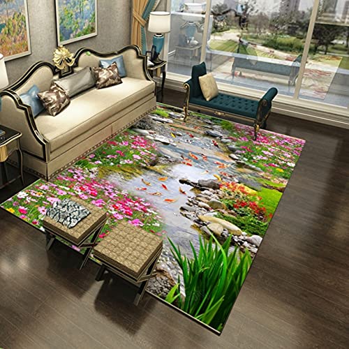 ラグ カーペット 80*180cm 滑り止め付 ラグマット カラー 洗いやすい 丸洗い やわらか リビング 玄関 おしゃれ 軽量 長方形 北欧風 自然風景 フロアマット 手洗いOK ノンスリップ エントランスマット おしゃれ 耐磨耗性 寝室 リビング