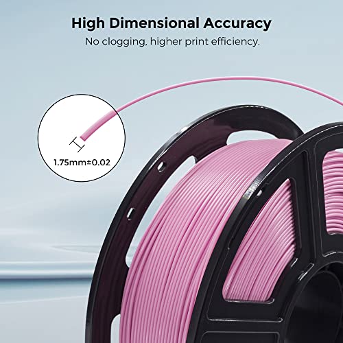 Image of FLASHFORGE 3D Printer Filament, PLA PRO Filament 1.75mm, 1KG Spool (2.2lbs), Dimensional Accuracy + /- 0.02mm for FDM 3D Printers, Better Tenacity & No Knotting (Pink)