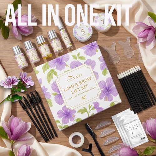 2-IN-1 Lash Lift Kit & Brow Lamination, Professional Gentle Eyelash Perm Kit with Long Lasting Curl, Salon-Quality Eyelash Lift DIY at Home with Easy Instructions - Imagem 6