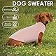 Katzinst Hundepullover Fleece Weste Dehnbares und Warmes Sweatshirt Hunde T-Shirt Hundeweste für Kleine Hunde Pullover für Französische Bulldoggen Bichons Rosa L
