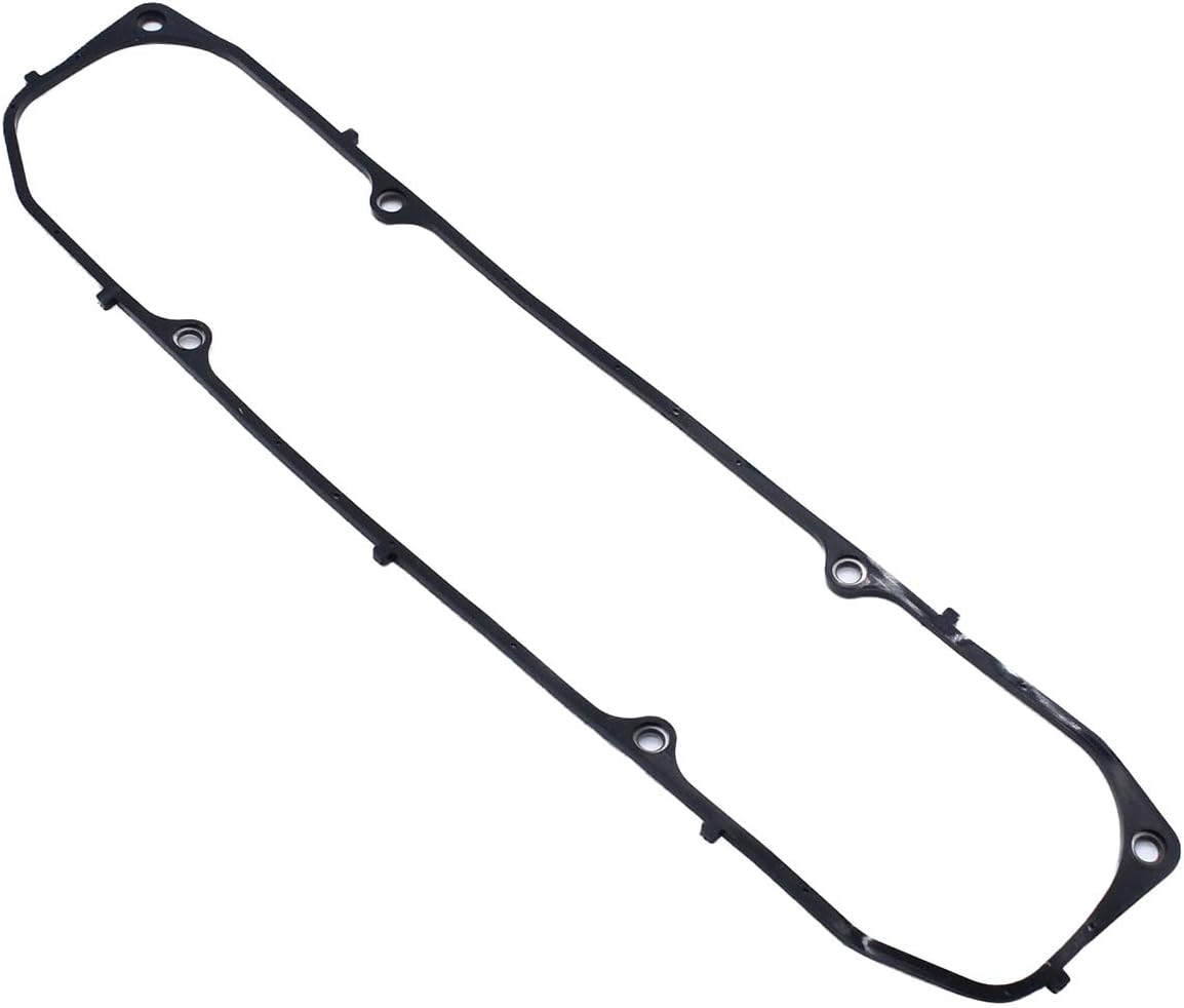 3/16" Black Rubber Valve Cover Gaskets with Steel Core Insert Compatible with Big Block Mopar BBM 361 383 400 426 440 Engines
