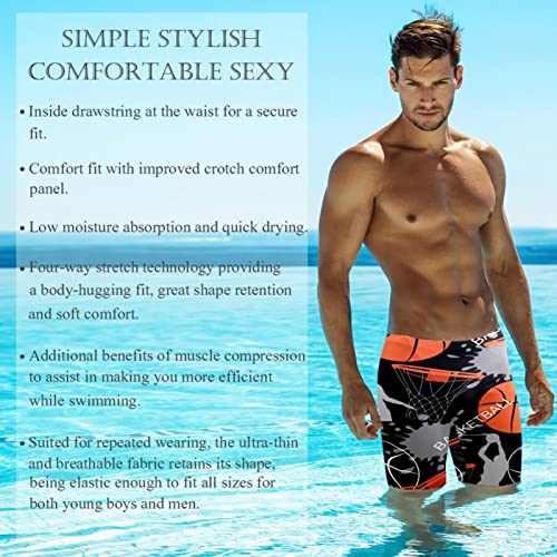 Jammers de natación deportivos bañador largo multicolor para hombre 3