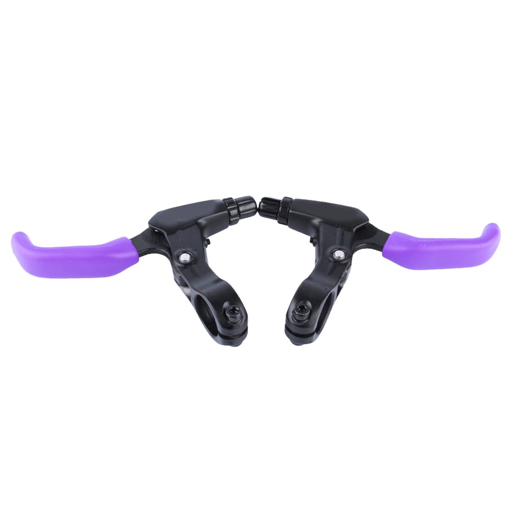 1 par de fundas suaves para palanca de freno de bicicleta, color morado