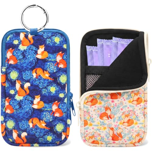 Image of 2PCS Tampon Holder Zipper Pouches Portable Period Bags