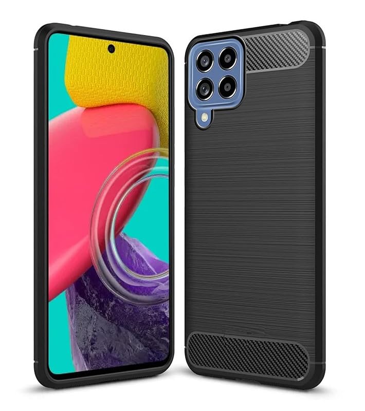 Image of Hybrid Carbon Fiber Back Case for Samsung Galaxy M53 5G (Black)