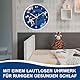 hleo® Wanduhr Kinder (Astronaut) - Lautlose Kinderwanduhr - Wanduhr für Jungen und Mädchen - ohne tickgeräusche, Zifferblatt mit Ø 30 cm, schönes deko für kinderzimmer
