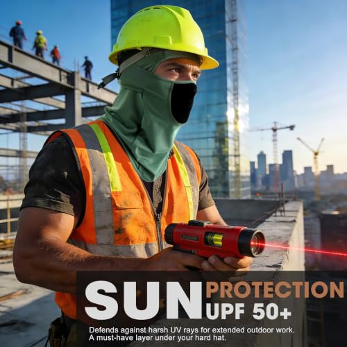 Image of WTACTFUL Breathable Balaclava Face Mask Men, Summer UPF 50+ Sun Protection