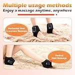 Foot Massager,Foot Revive Massager with 5 Vibration Mode,6 Heat Leavel for Both Father and Mother, Wireless & Portable (2pcs)