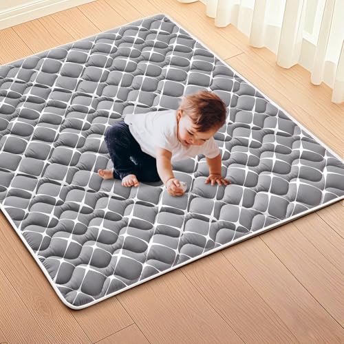 Image of High-Density Foam Baby Play Mat, 36x36 Inches Thicken One-Piece Comfortable and Soft Playmat, Non Slip Machine Washable Floor Mat for Infants, Tapete para Bebes,Toddlers