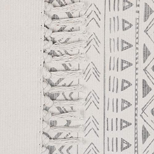 Pauwer Cotton Area Rug Set 2 Piece 4.2'x2'+3'x2' Hand Woven Cotton Rugs with Tassel Washable Cotton Throw Rug Runner for Kitchen, Living Room, Bedroom