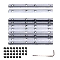 SAIM Straight Line Connector for 2020 Extrusions (M5) – 10 pieces.