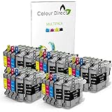 25 XL ( 5 juegos + 5 Negro) Colour Direct Cartuchos de tinta Reemplazo Para Brother LC123 - DCP-J132W DCP-J152W DCP-J552DW MFC-J650DW DCP-J752DW DCP-J4110DW MFC-J870DW MFC-J4410DW MFC-J4510DW MFC-J4610DW MFC-J4710DW MFC-J470DW Impresoras