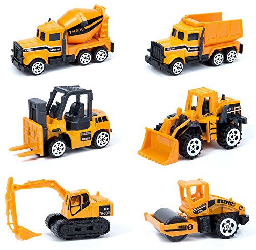 Oumoda 11 In 1 Transport Car, Die-Cast Construction Truck Vehicle Car Toy Set Play Vehicles In Carrier Truck, Vehicles Toys Gifts For Age 3 4 + Years Old Kids, Boys And Girls #TOP5