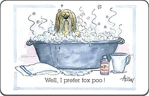Alison's Animals Fridge Magnet: Well I prefer fox poo