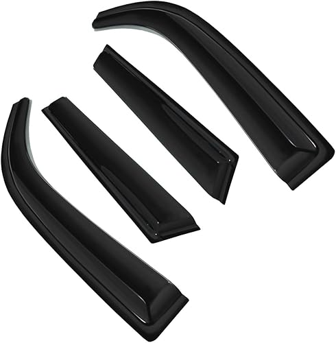 Gldifa - Protector de lluvia para ventanas 4 unidades