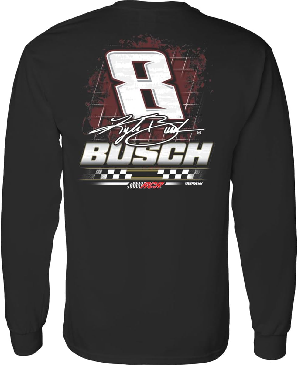 Checkered Flag Sports Kyle Busch Long Sleeve Rebel 2-Spot T-Shirt Black
