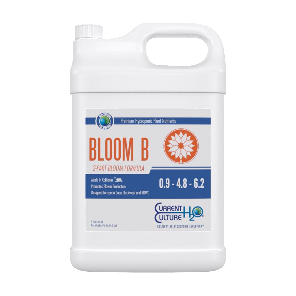 Bloom B - Pure Liquid Fertilizers | Crystal Clear Blends | Consistently pH Stable | Developed for Hydroponic Applications - Gallon Size
