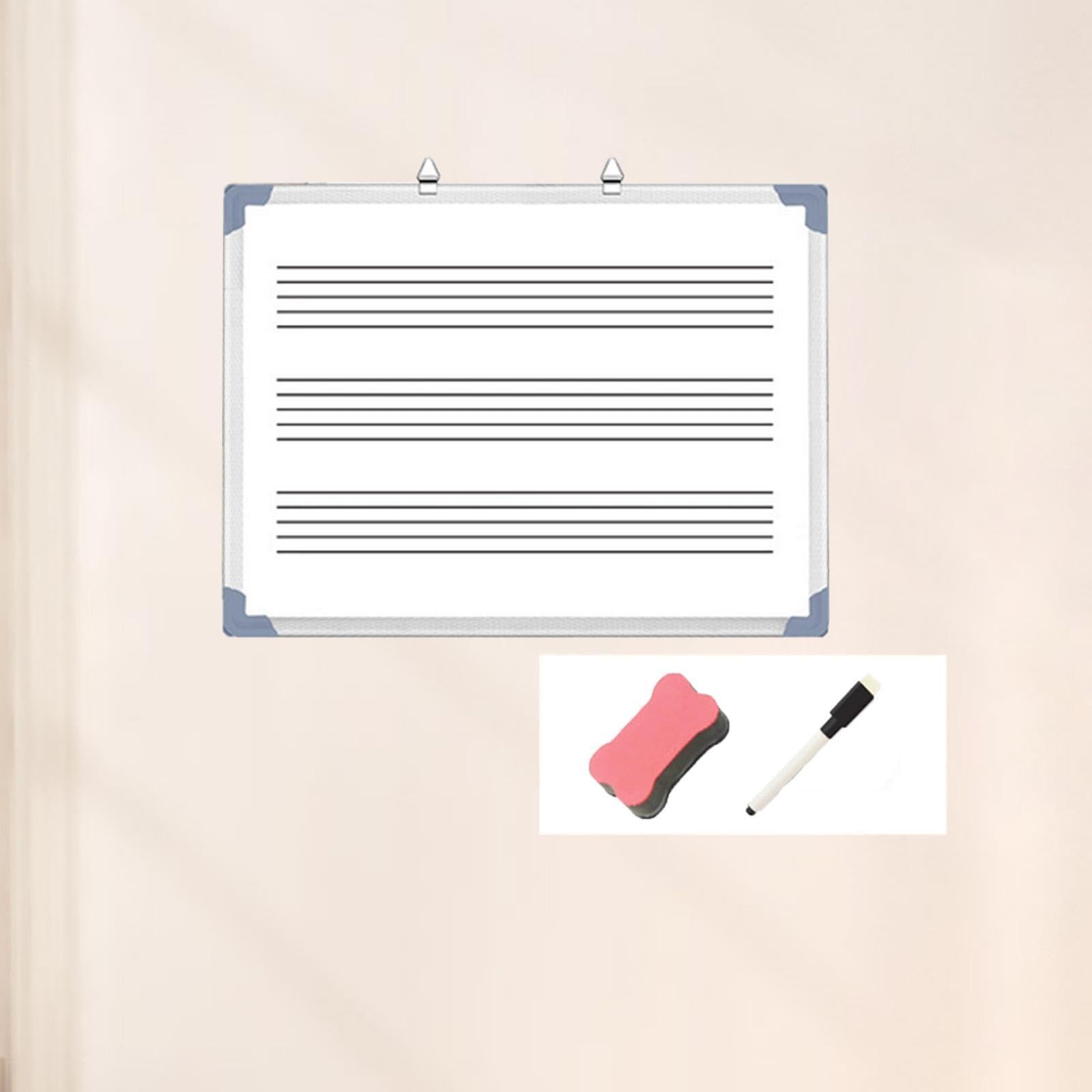Generic Musik Whiteboard, Notizblock, Lapboard für Büro, Schule, Musiklehrer - Edelstahl, 100% weiß, Weiß