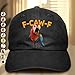Funny Chicken F-Caw-F - Personalized Vintage Washed Denim Cap, F Caw F Chicken Hat, Chicken Humor Fcawf Baseball Cap, Funny White Elephant Party Exchange Gift for Coworker Team, Gift for Work Bestie