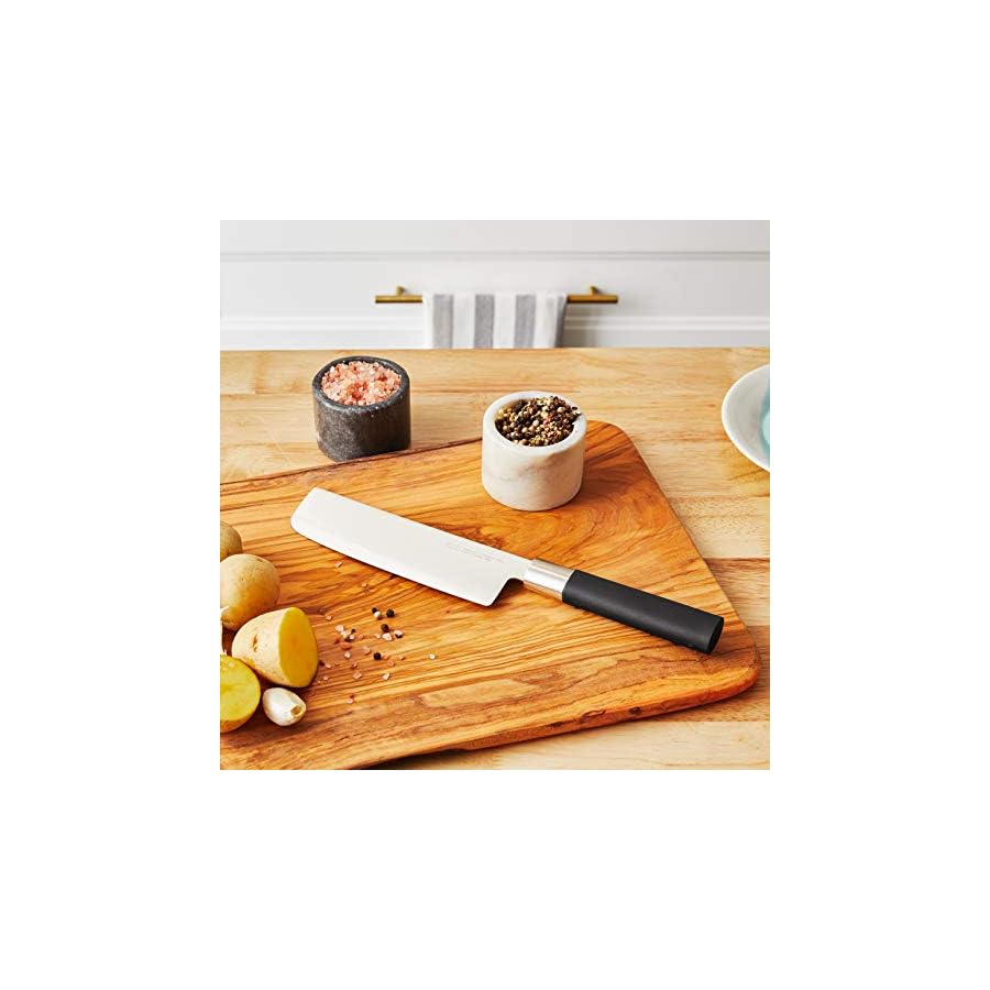 Kai-PRO-Wasabi-Nakiri-Knife-65-Ideal-Chopping-Knife-for-Vegetables-Great-All-Purpose-Chef-Knife-Professional-Nakiri-Knife-Hand-Sharpened-Japanese-Kitchen-Knife Kai PRO Wasabi Nakiri Knife 6.5", Ideal Chopping Knife for Vegetables, Great All-Purpose Chef Knife, Professional Nakiri Knife, Hand-Sharpened Japanese Kitchen Knife