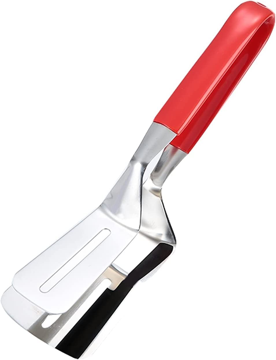 Pinces à nourritureCooking Pinces de cuisine en acier inoxydable anti-brûlure 10,2 pouces Pinces à spatule à retournement for steak de poisson, crêpes, barbecue (rouge) for kit d'ustensiles for barbec