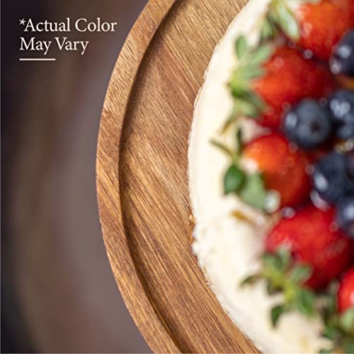 Wood Cake Stand Cake & Cupcake Display For Home & Kitchen Weddings & Birthdays By Bunam, Black #TOP5