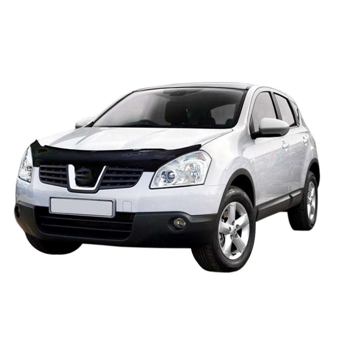 SCOUTT Deflettore Protezione Cofano per Nissan Qashqai J10 2007-2010, Migliora l'Aerodinamica dell'Auto, e Spoiler, Nero