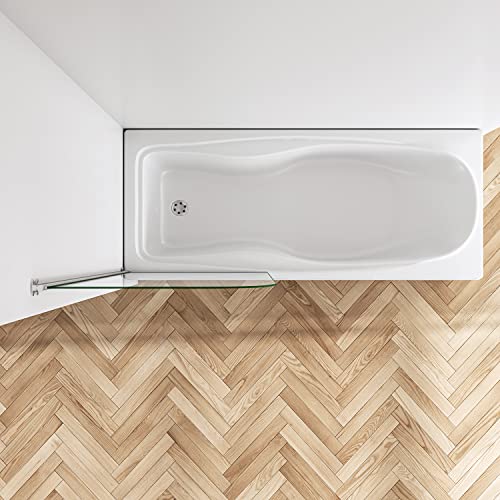 Mampara de ducha pivotante de 80 cm panel cristal templado puerta de baño batiente 6