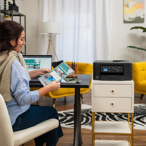 Image of Brother Work Smart 1360 Wireless Color Inkjet All-in-One Printer with Automatic Duplex Printing and 1.8 inch Color Display | Includes Refresh Subscription Trial(1) (MFC-J1360DW) (Renewed Premium)
