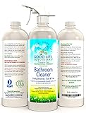Nettoyant quotidien pour baignoire et carrelage - Écologique, non acide, non abrasif, à base de plantes, nettoyant pour salle de bain pour les taches d'eau dure, les résidus de savon, l'anneau de baignoire, l'accumulation de saleté et les taches de rouille. 1- (vaporisateur de 24 oz))