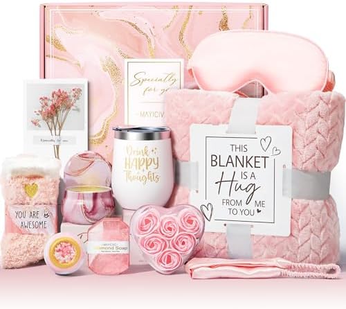 Valentine’s Day Self-Care Gift Box for Her, Ultimate 3-in-1 Set w...