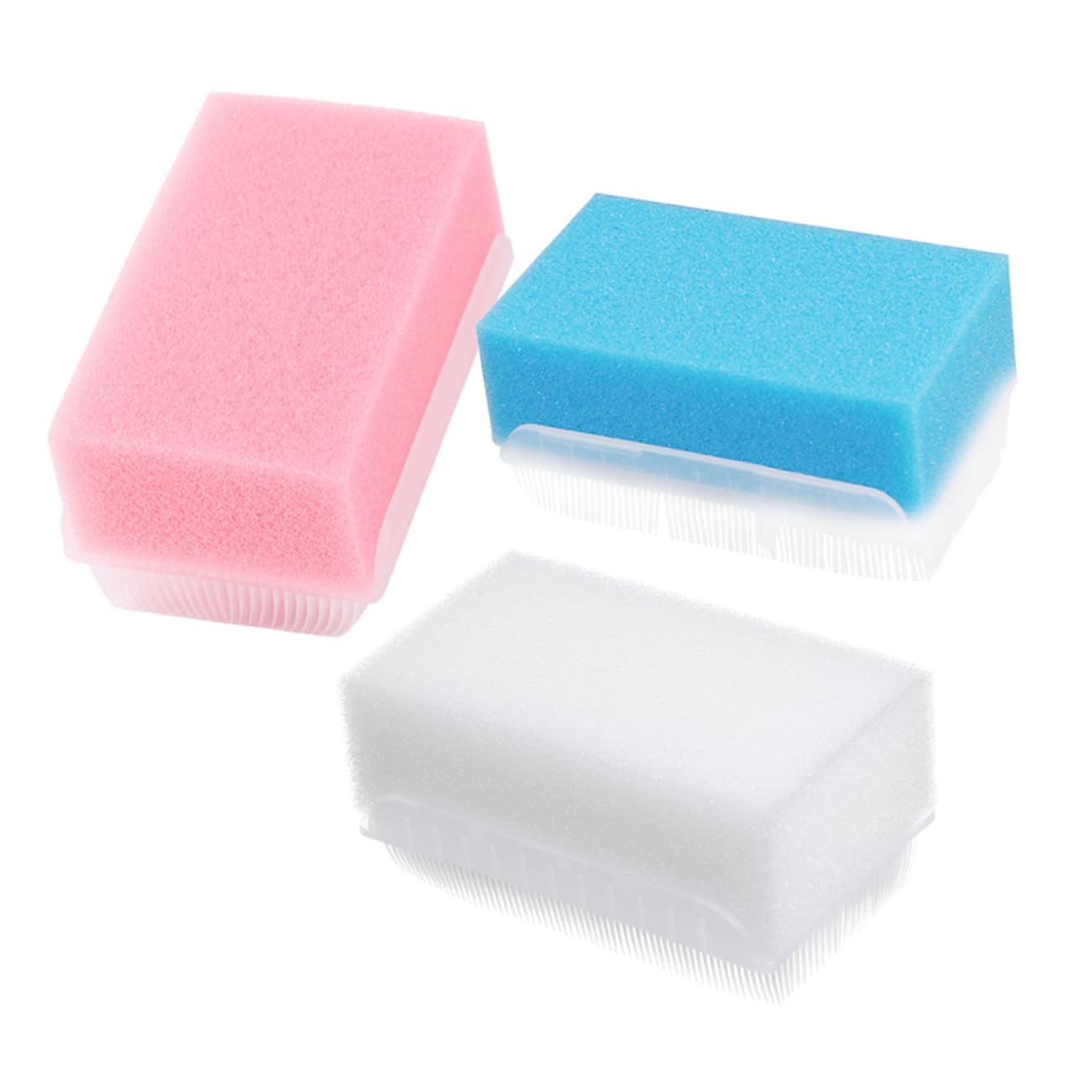 Mikinona 5 Set Di Spazzola Da Bagno Massaggiante Per Il Corpo Spazzola Da Bagno Con Cappuccio Pettine Set Di Spazzola Per Il Corpo Per Neonati Materiale Morbido 3 Pezzi * 5