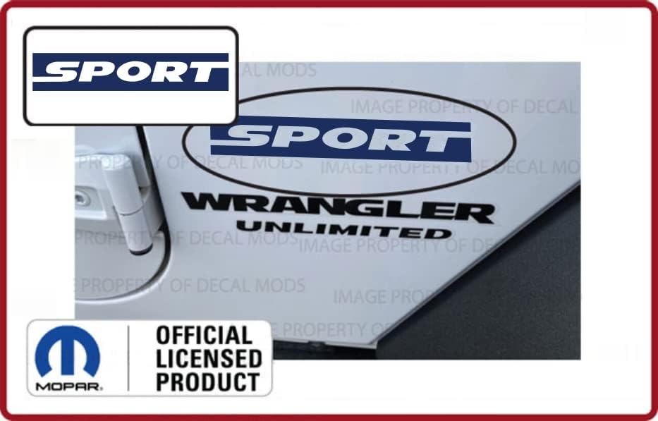 Miniatura 10 de Decal Mods Fender Sport - Logotipo lateral pequeño para Jeep Wrangler JK (2007-2018) (juego de 2) plateado metálico CMS  SJ5K5