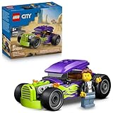 LEGO City Hot Rod Race Car Building Toy for Kids - Pretend Play Set for Boys & Girls, Ages 5+ - Toy Car W/Racecar Driver Minfigure - Gift Idea for Birthdays - 60485