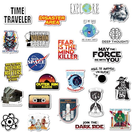 Image of WallDesign Space & Science Fridge Magnet Collection - Magnets for Astronomy and Science Lovers, Perfect Space Gifts for Kids, Science Fans (Set of 26)