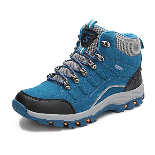 VARSKARC Women's Anti-Slip Lightweight Breathable Hiking Shoes Quick-Dry Trekking Shoes Low-Heeled Sneakers Sapphire