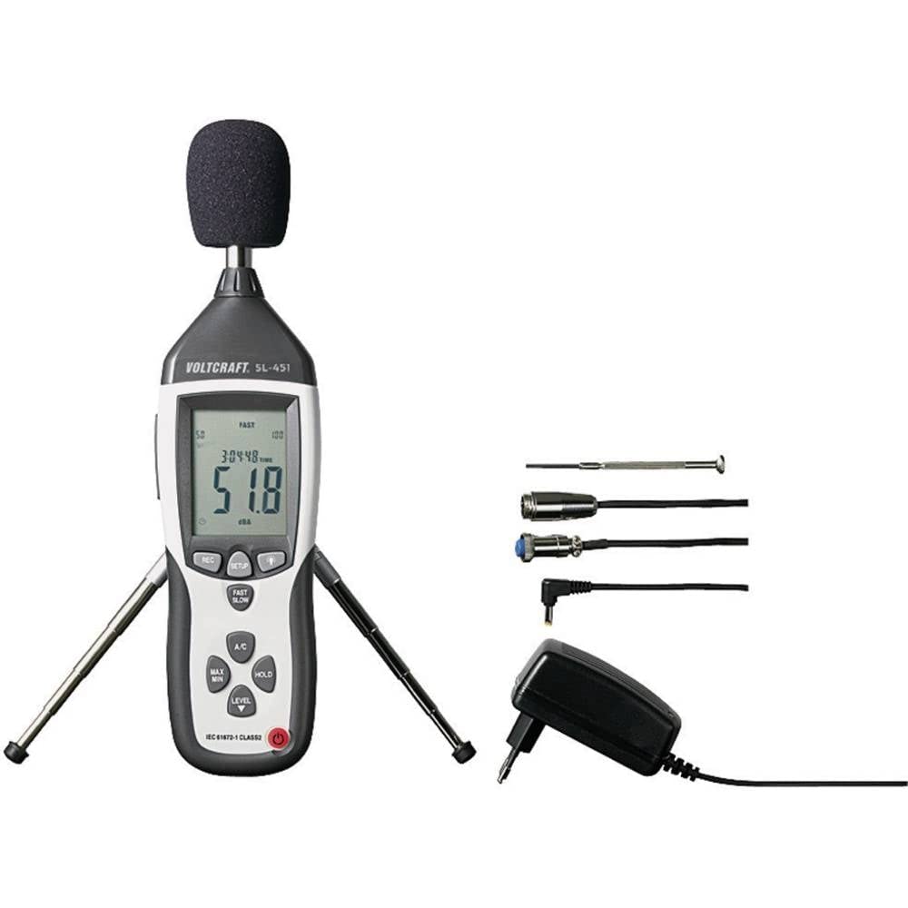 Voltcraft Schallpegel-Messgerät SL-451 30-130 dB 31.5 Hz - 8 kHz USB