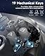 EasySMX X10 PC Controller mit Hall Triggers und Joysticks, Bluetooth Wireless Controller mit mechanischen Tasten, kein Drift&Dead Zones, Kompatibel mit PC/Switch/Steam-Grau