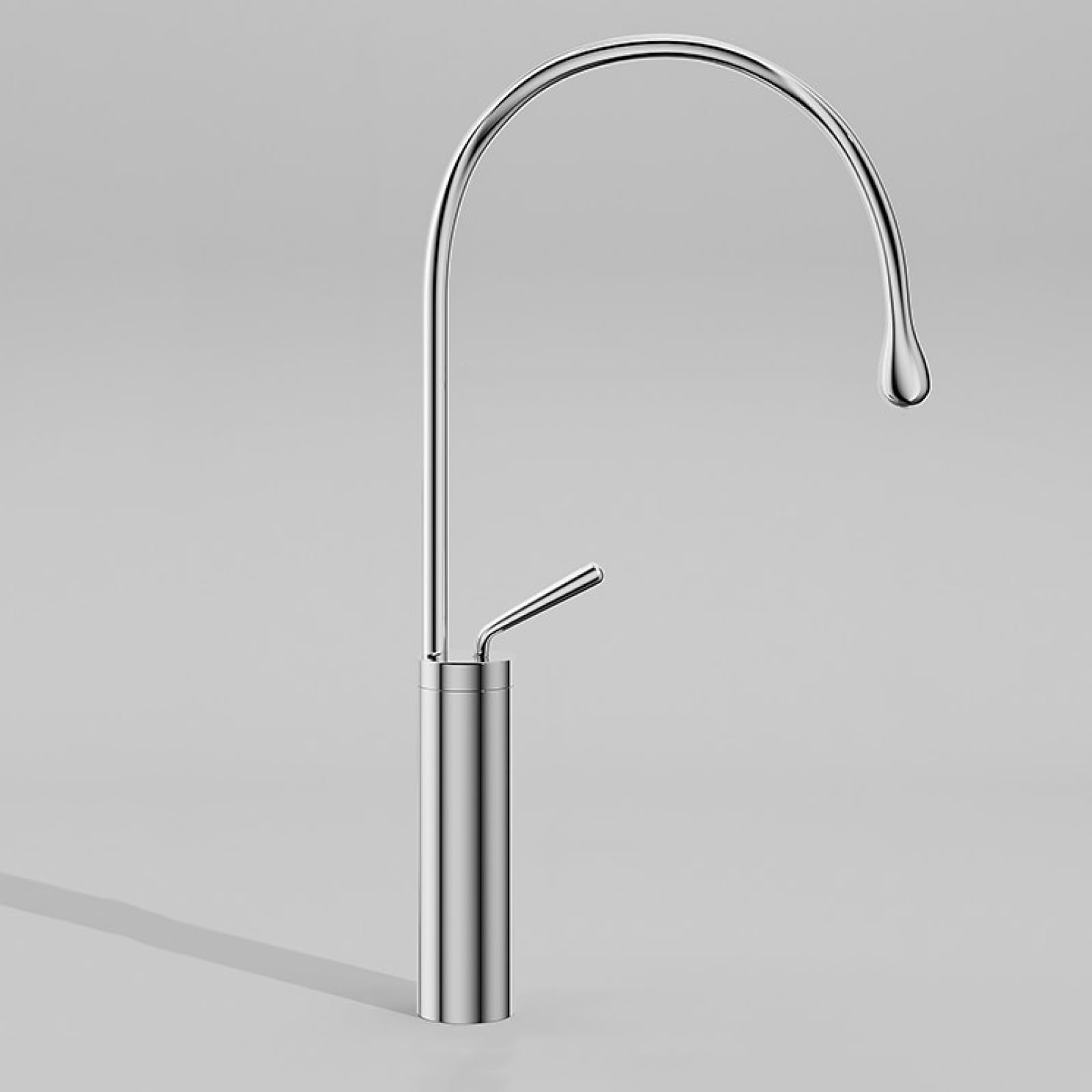 Rubinetto Lavabo In Ottone Alto Cromato