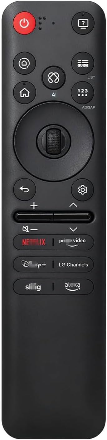 2025 AI Voice Magic Remote for LG Smart TVs – Hands-Free Alexa Control & Instant Pairing | Compatible with OLED G5/C5/B5, QNED 92A/85A/80A, and UA77 Series | Replace MR25GA, MR25GN