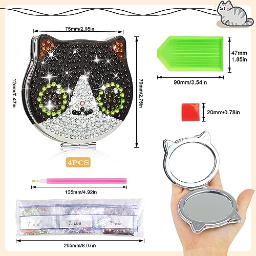 Specchietto da Borsetta Diamond Painting Specchio