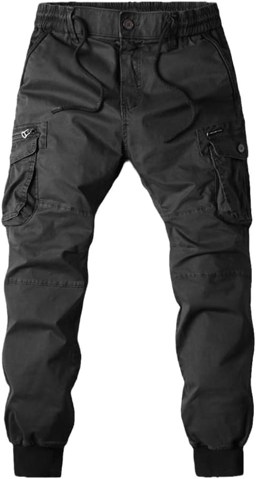 Men Cargo Jogging Pants Casual Cotton Full Length Military Streetwear Work Tactical Tracksuit Trousers